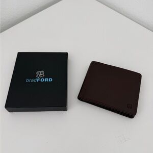 The Bradford Exchange Dark Brown Leather Bifold Wallet